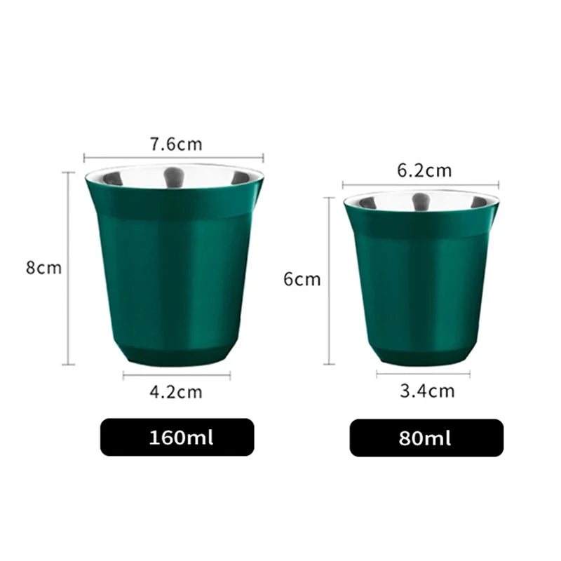 Double Wall Insulated Stainless Steel Espresso Cup