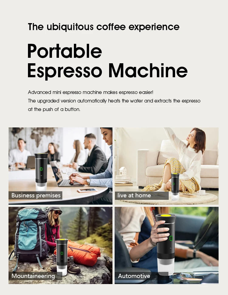 Esspresa™ – Self-Heating Portable Espresso Maker