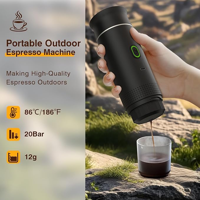 Esspresa™ – Self-Heating Portable Espresso Maker