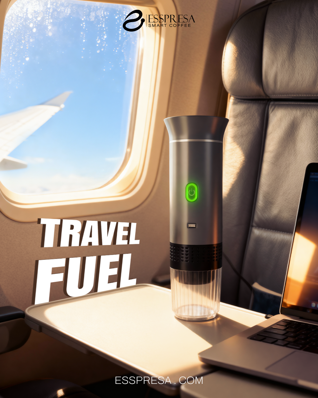 Esspresa™ – Self-Heating Portable Espresso Maker