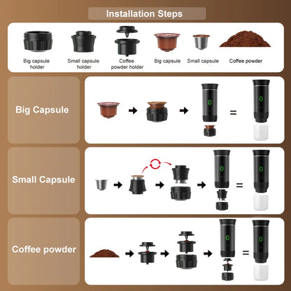 Esspresa™ – Self-Heating Portable Espresso Maker