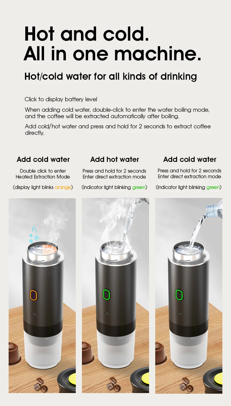 Esspresa™ – Self-Heating Portable Espresso Maker