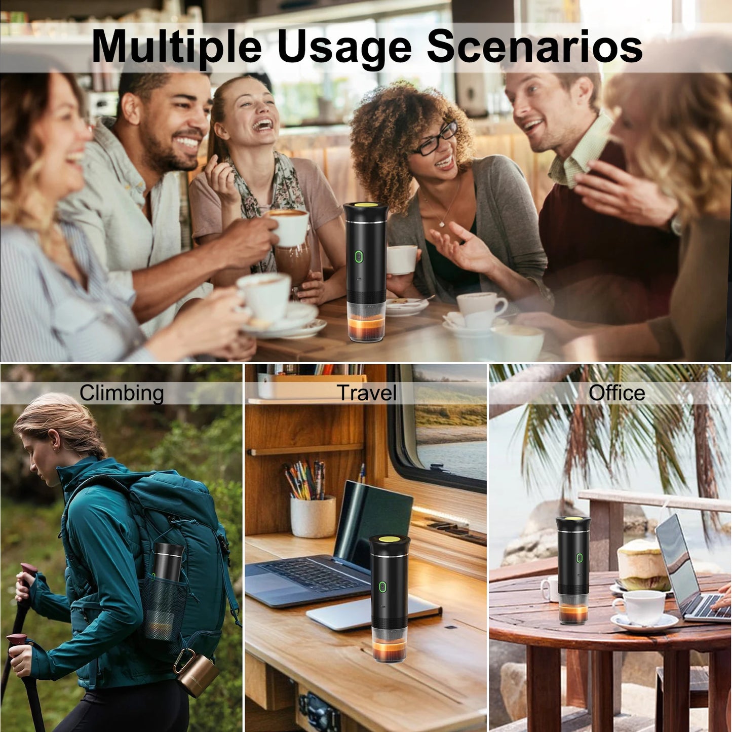 Esspresa™ – Self-Heating Portable Espresso Maker