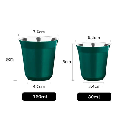 Double Wall Insulated Stainless Steel Espresso Cup
