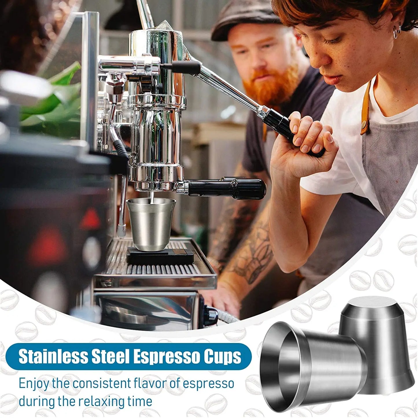 Double Wall Insulated Stainless Steel Espresso Cup