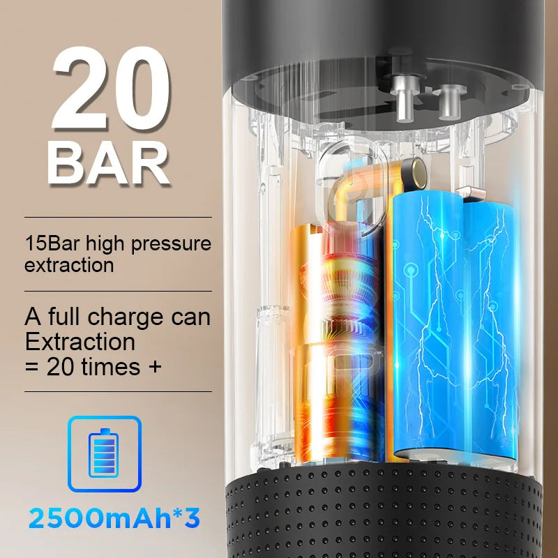 Esspresa™ – Self-Heating Portable Espresso Maker